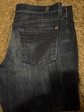 7 For All Mankind Women’s Slim Jeans - Dark Indigo Blue